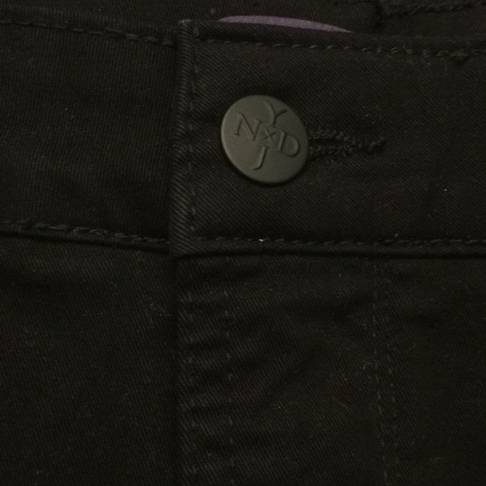 NWT Black NYDJ Emma twill 5 pocket skirt - Picture 2 of 3